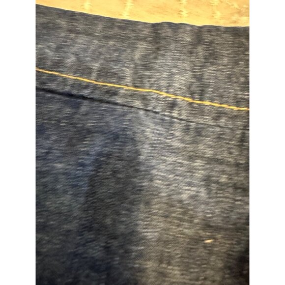 1  Euro Sham Denim-Style Cover 26"x26" zipper Cotton Blend Rustic Chic Cottage - Picture 5 of 6